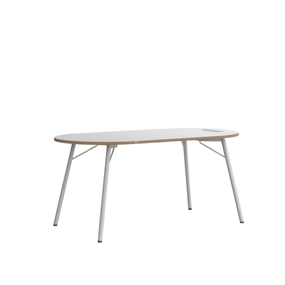 데스커-(TABLES)-(테이블)-(W1600*D800 타원형테이블 콘센트형)-(DSTAC1608R)