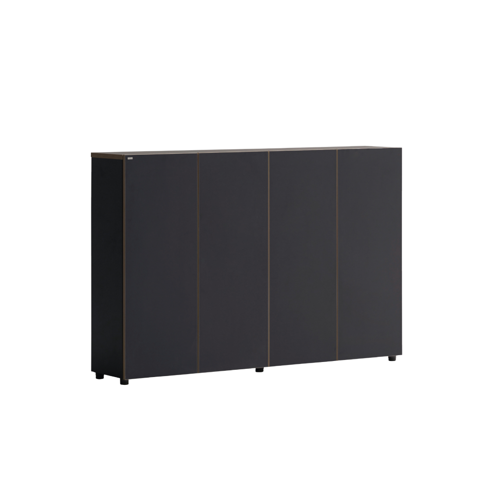 데스커-(STORAGES)-(목제책장)-(W1600 3단 목제책장(도어))-(DSBC163S)